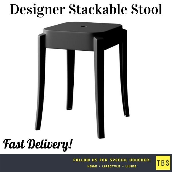 Designer Modern High Quality Stackable Stool Chair | Shopee Singapore