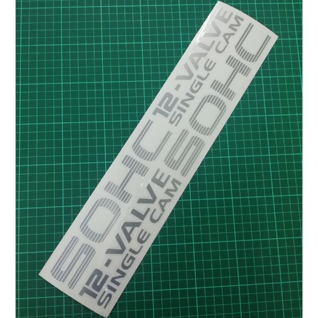 Sticker sohc 12 valve single cam