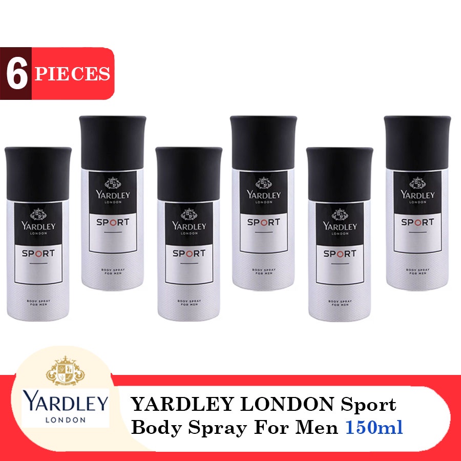 YARDLEY LONDON Sport Body Spray 150ml Shopee Singapore