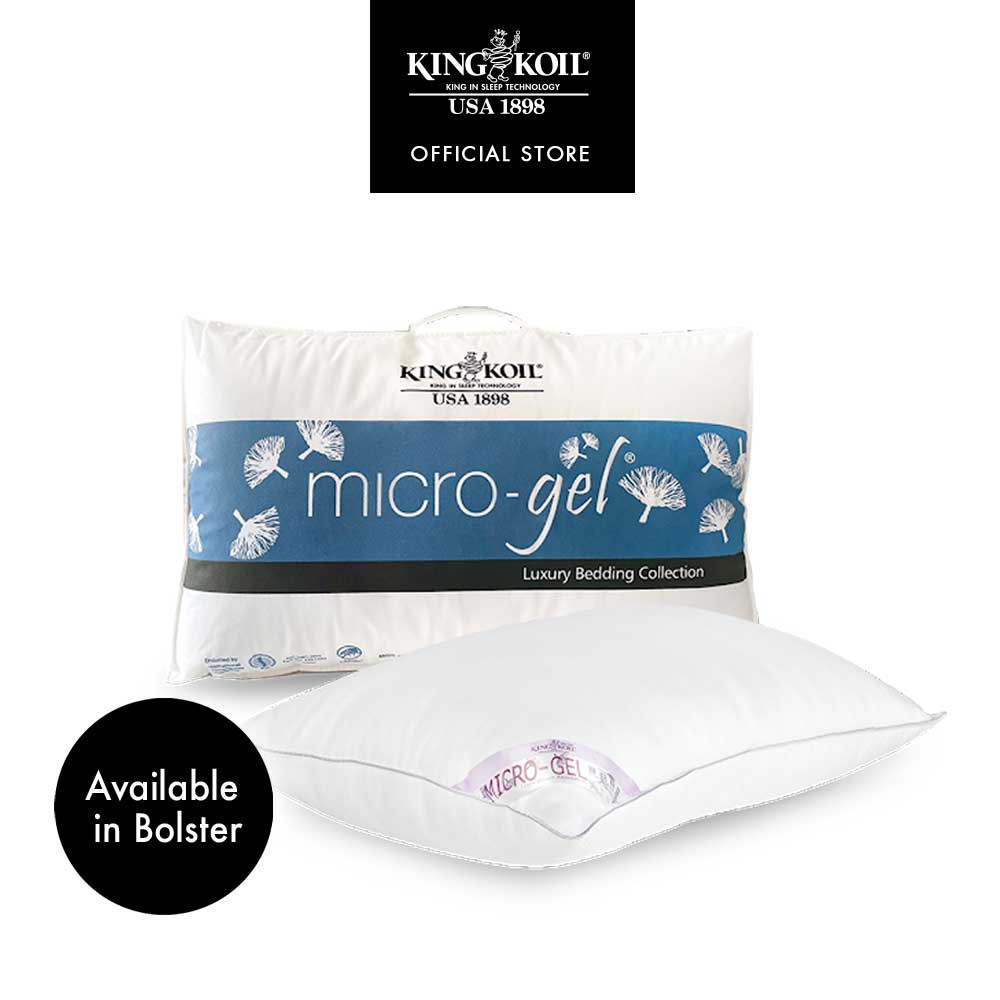 King Koil Micro Gel Pillows Bolster Shopee Singapore