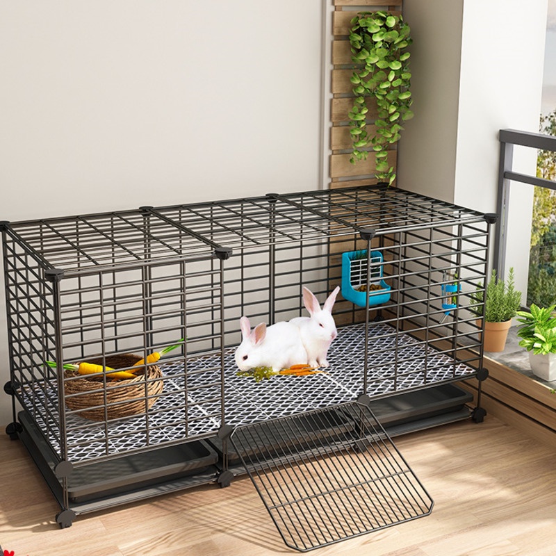 YIPET Rabbit cage household indoor urine spray prevention large automatic dung cleaning Dutch