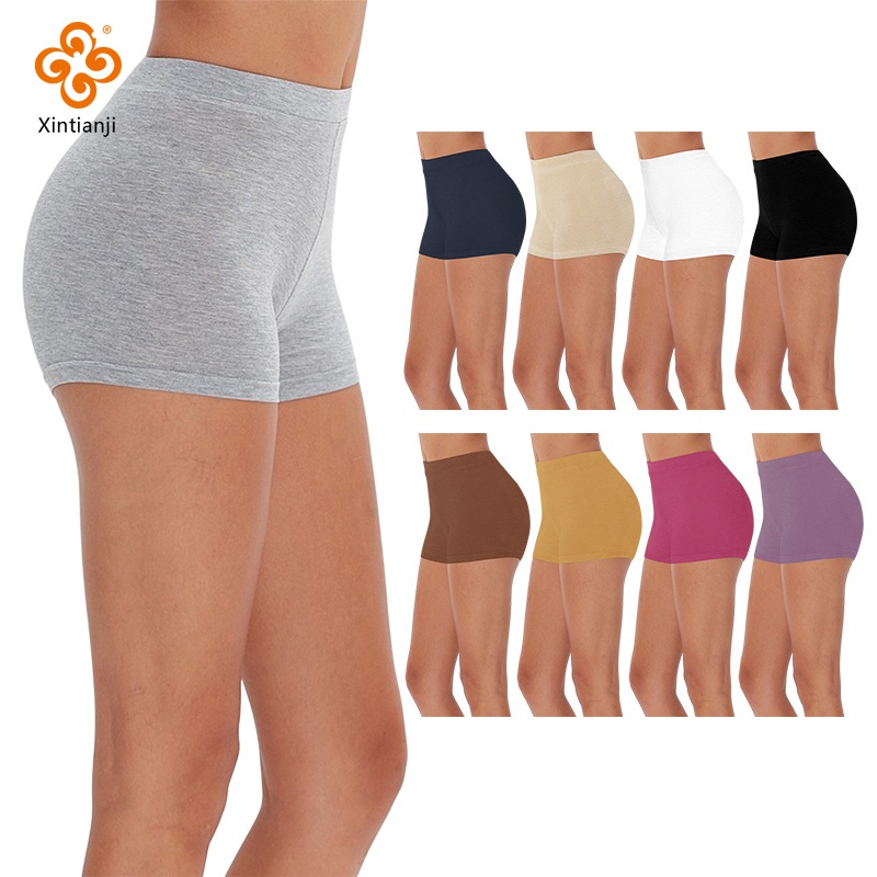 Women Safety Shorts Eco Friendly Viscose Spandex Shorts Performance Bottoming Girl Workout Dance