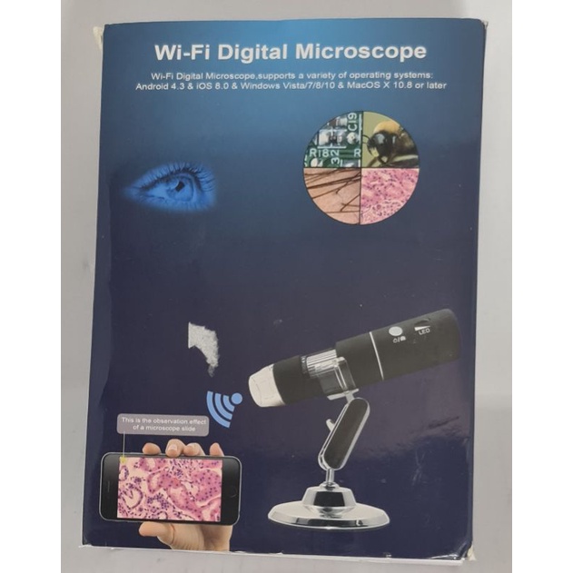 Rechargeable Wireless Microscope (A0ndroid, iOS, Mac and PC) | Shopee ...