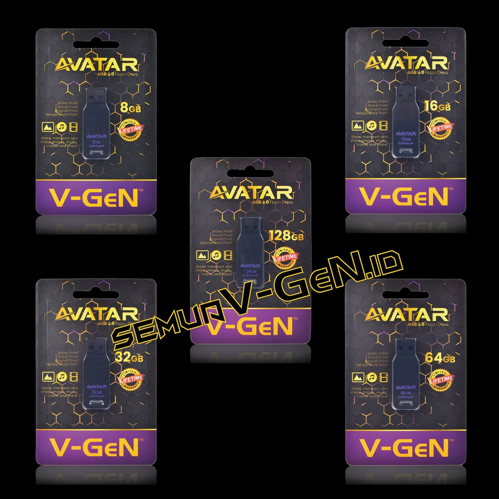 USB Flashdisk 8gb 16gb 32gb 64gb 128gb ASTRO / AVATAR Water Proof V-GeN Flash Drive Flash Disk Vgen - Gambar 3