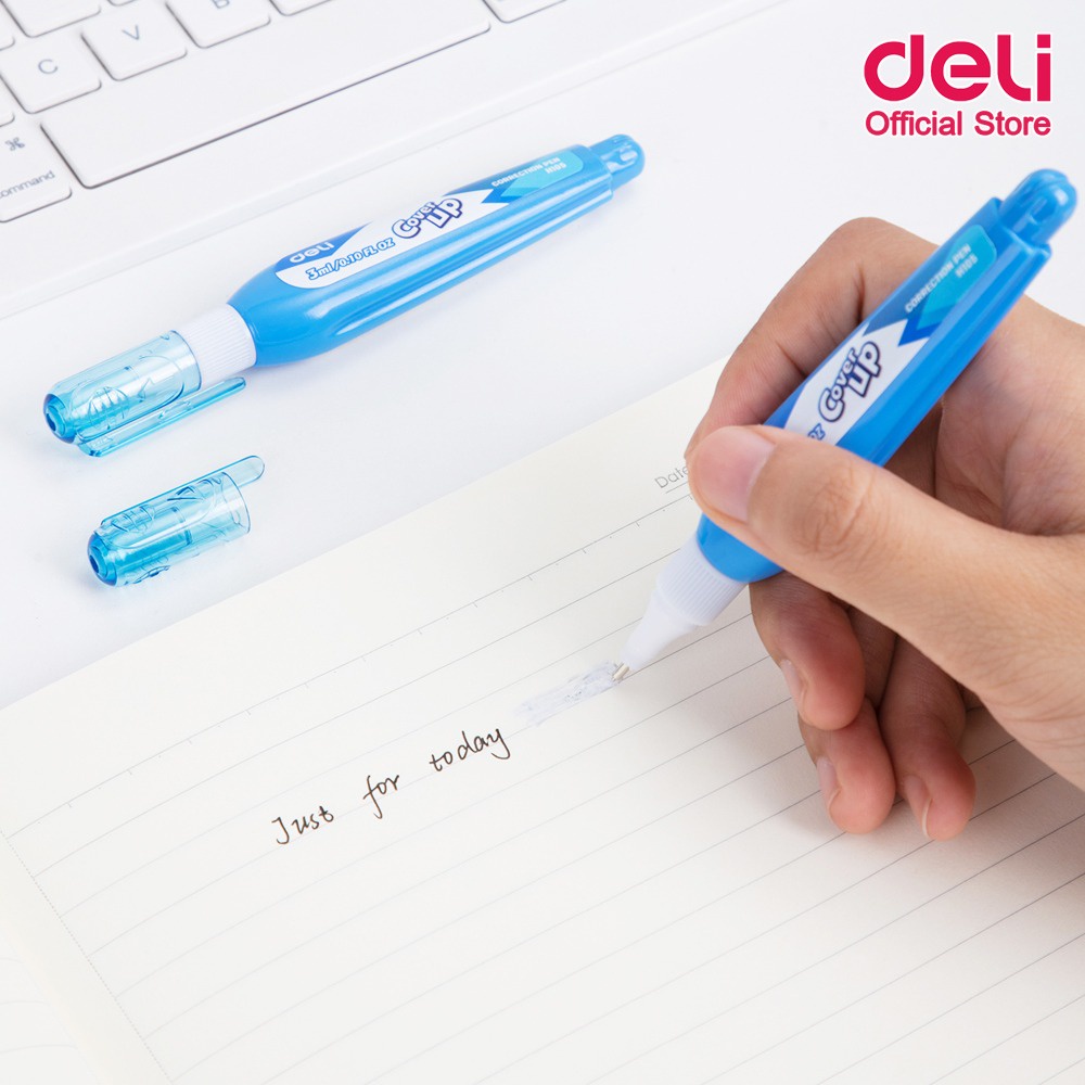 Deli Tip X Liquid Correction Pen Metal Tip NonToxic 4ml E39293