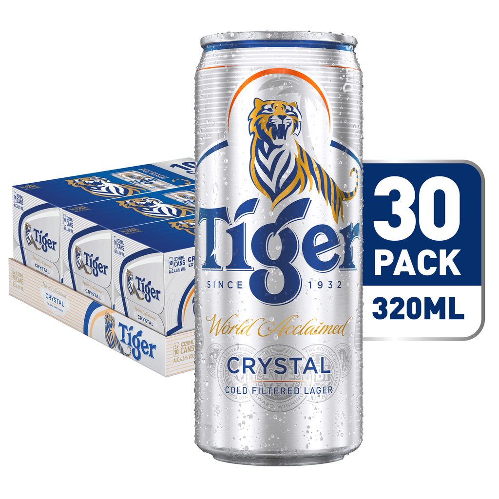 Tiger Crystal Beer Can, 30 X 320ml 