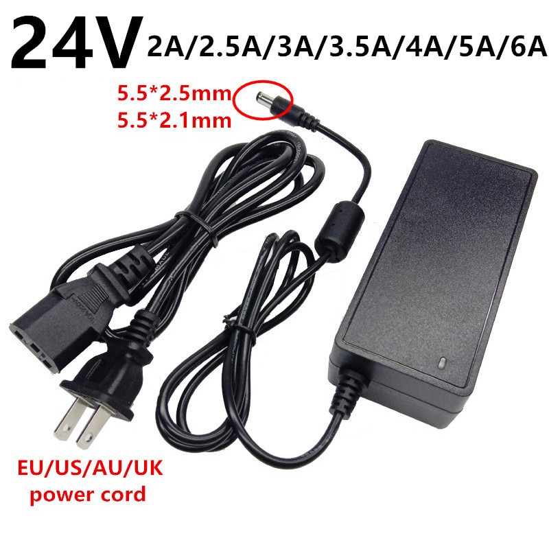 24V 2A 2.5A 3A 3.5A 4A 5A 6A universal Power Adapter AC DC Adaptor 220V ...