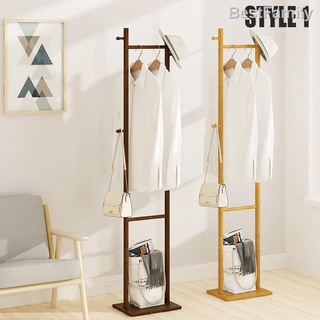 Solid Wood, Floor To Ceiling Bedroom, Living Room, Household, Simple  Multifunctional Coat Rack, Hanging Bag Rack