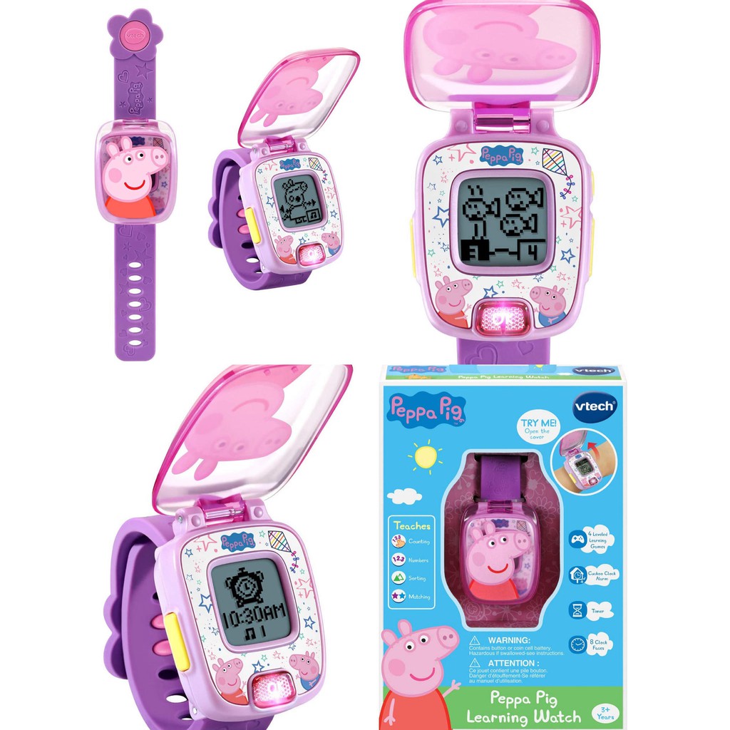 READY STOCK) VTech Peppa Pig Learning Watch Shopee Singapore - Main Image