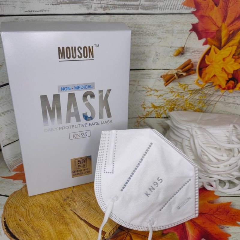 KN95 5Ply MOUSON EMBOSS Mask Original Premium KN 95 Mask 1 Box 50 Pcs ...