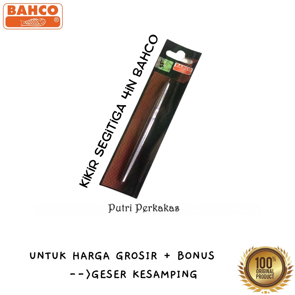 GERGAJI GOROK BAHCO X97 / GERGAJI BAHCO AP06 / KIKIR SEGITIGA BAHCO 4” - Gambar 3