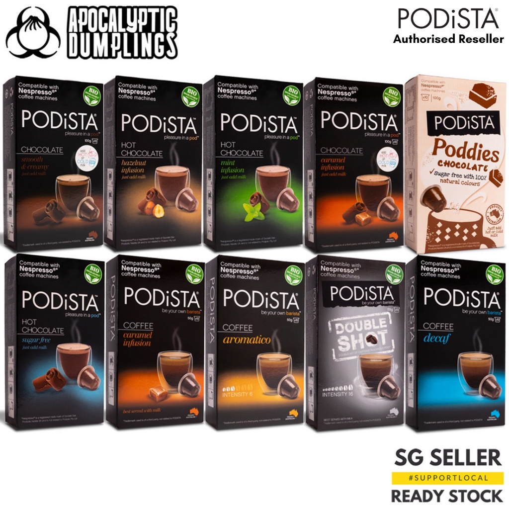[NEW ARRIVAL!] PODiSTA Nespresso Compatible Capsules 10 Blends (10