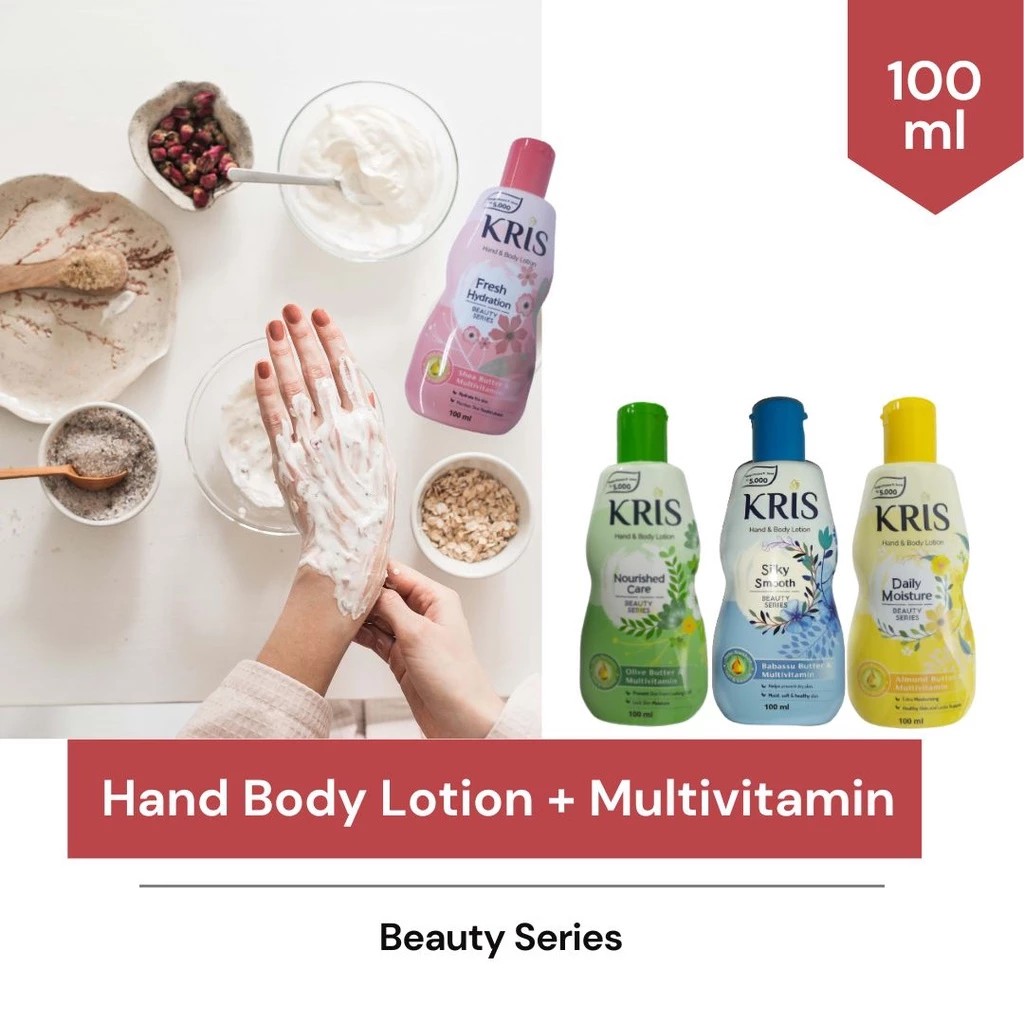 Beli 2 Gratis 1 Kris Handbody Lotion Multivitamin NOURISHED CARE Green 100ML - Gambar 2