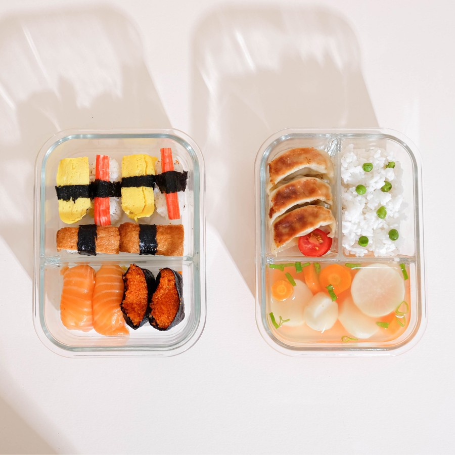 Split Lunch BoxLittle Dimple (Mixed Grid) | Shopee Singapore