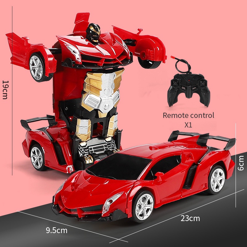 Remote control car Remote control deformation 2 in 1 Tproportion1:18  Rrambo/Bugatti/Police car Diverse styles 遥控变形玩具车 Remote control car Baby Toys Remote control toys Boy toys For Gift Remote control