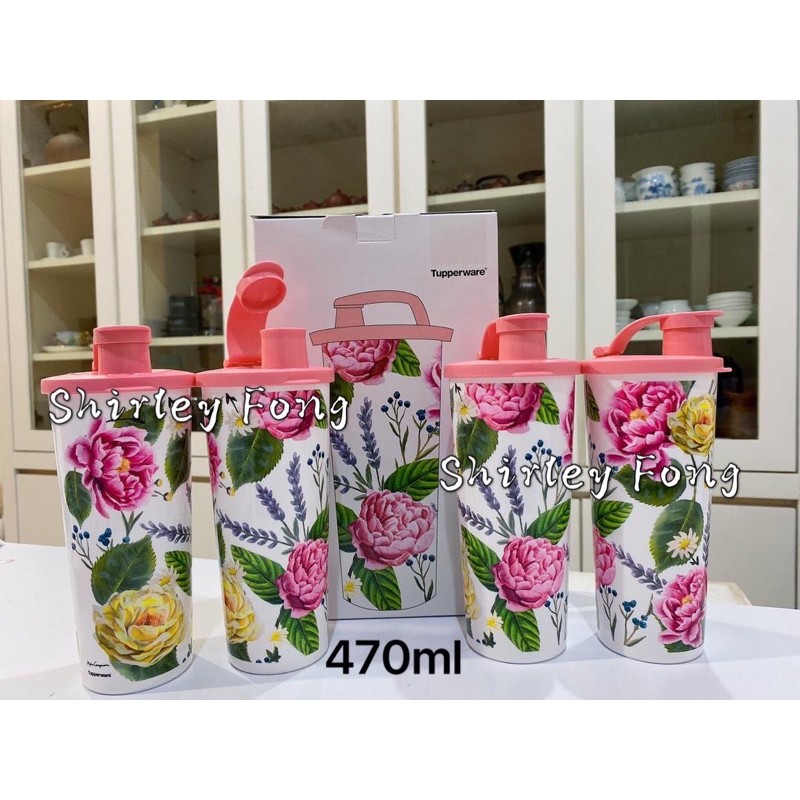 Tupperware Love Blooms Giant Tumbler 470ml (4pcs) | Shopee Singapore
