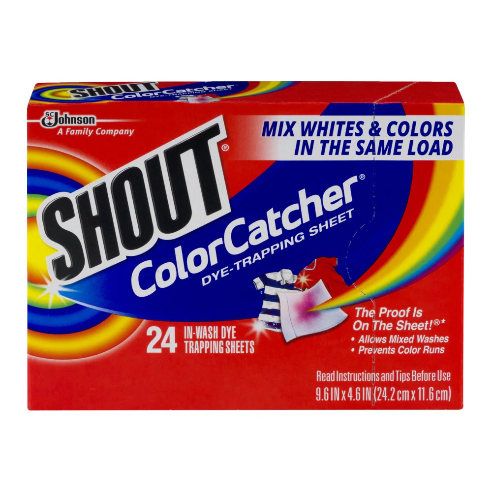  Shout Color Catcher Dye-Trapping, In-Wash Cloths - 24