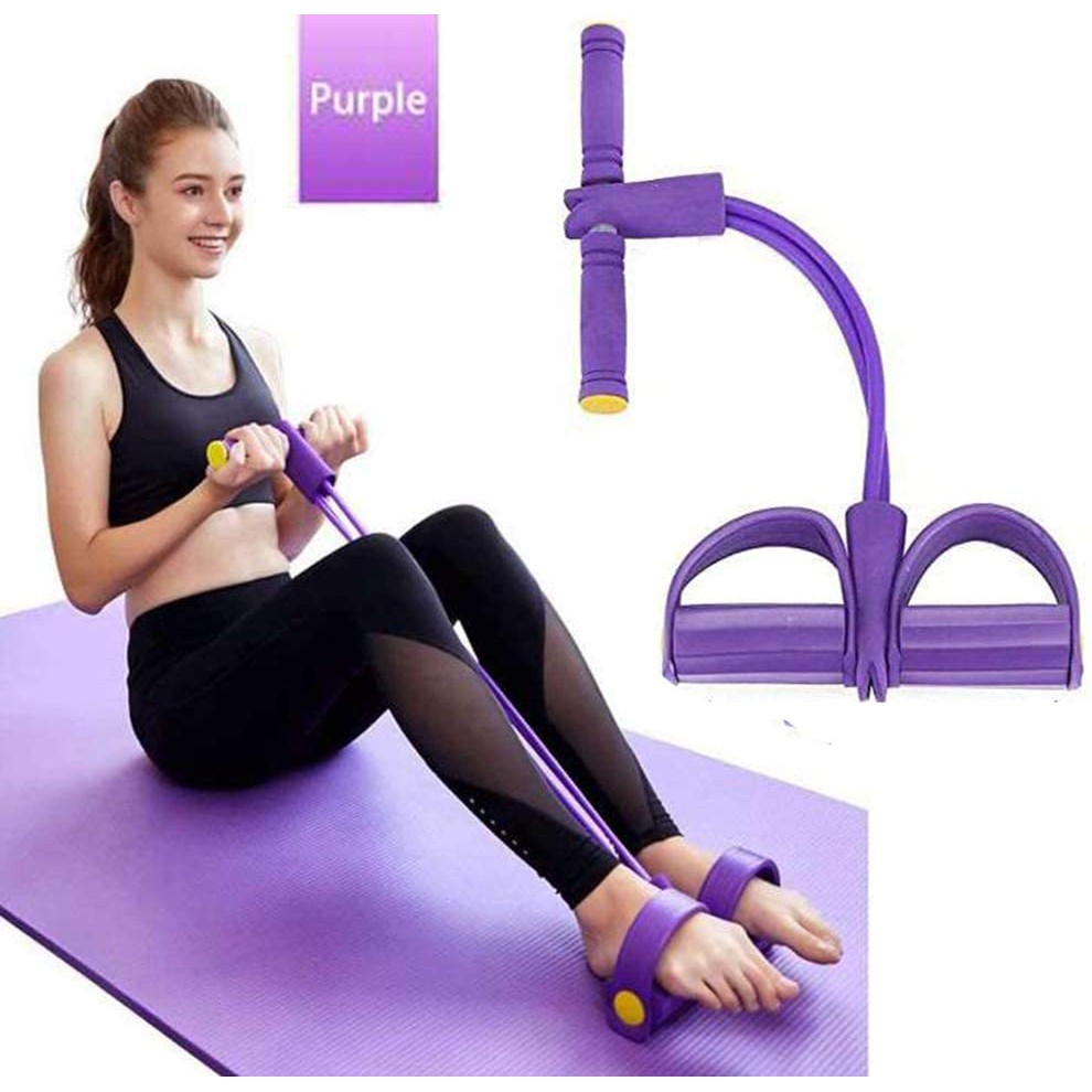 *SG seller* Multifunction Fitness Resistance Band Pedal Exerciser Leg ...