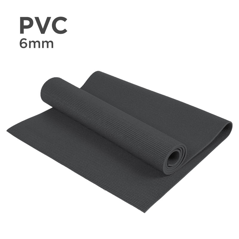(JIJI.SG x PVC YOGA MAT/ 6mm Thick / 173 x 61CM / Comes with Yoga STRAP & Yoga POUCH