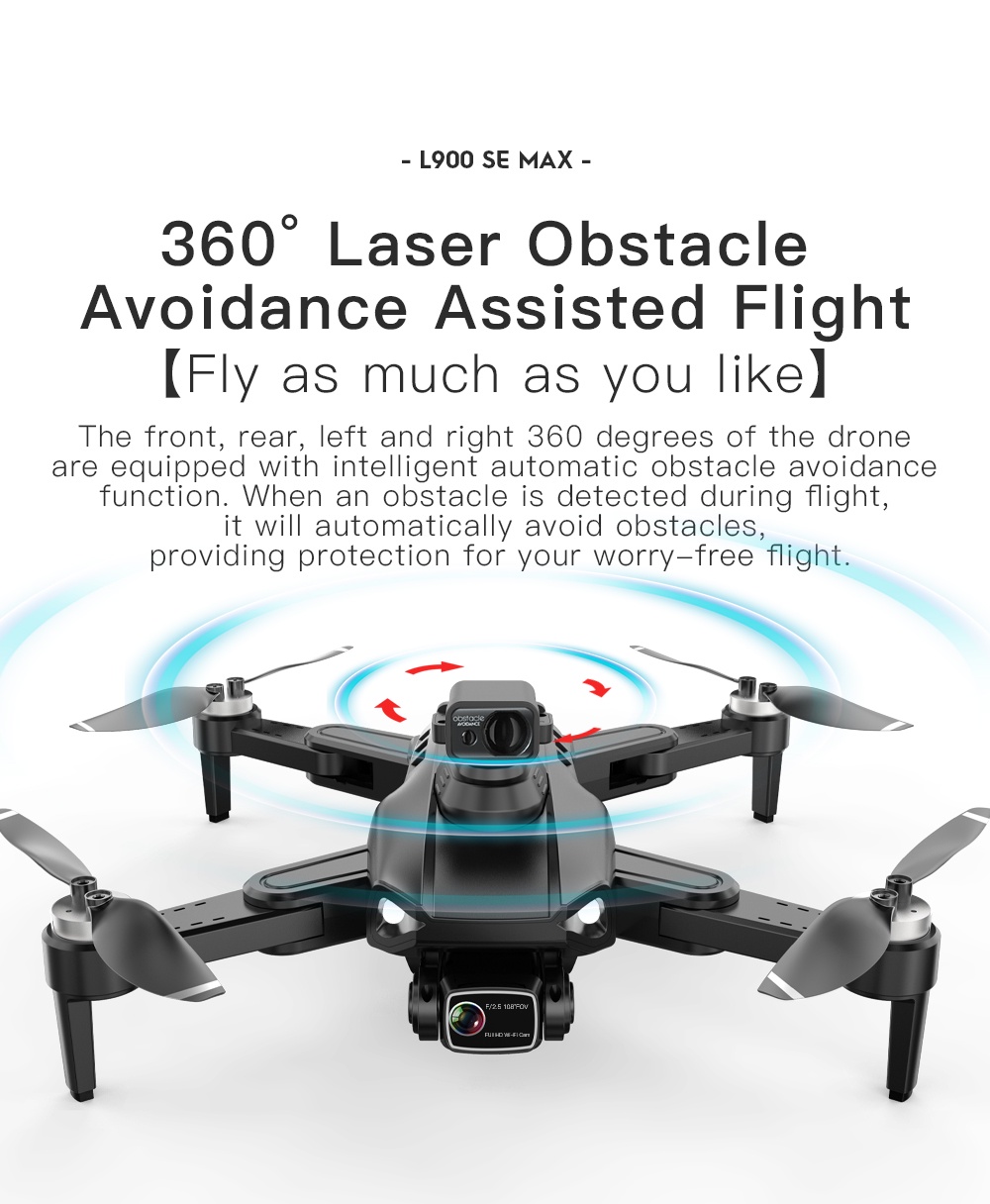 Original L900 Pro SE Max Obstacle Avoid GPS Drone 4K Camera With