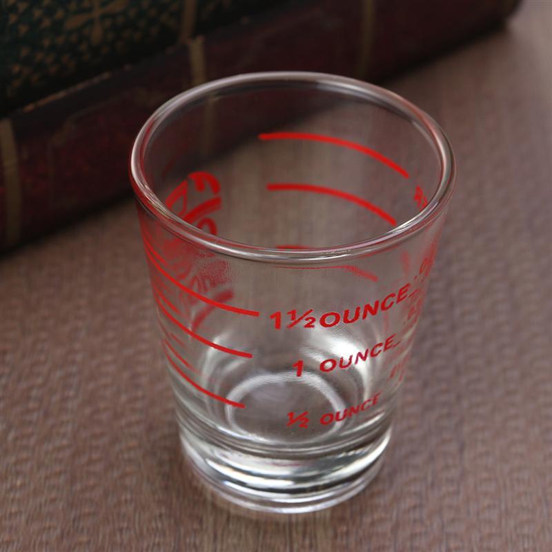 30ML Glass Measuring Cup Espresso Shot Glass Liquid Glass Ounce Cup