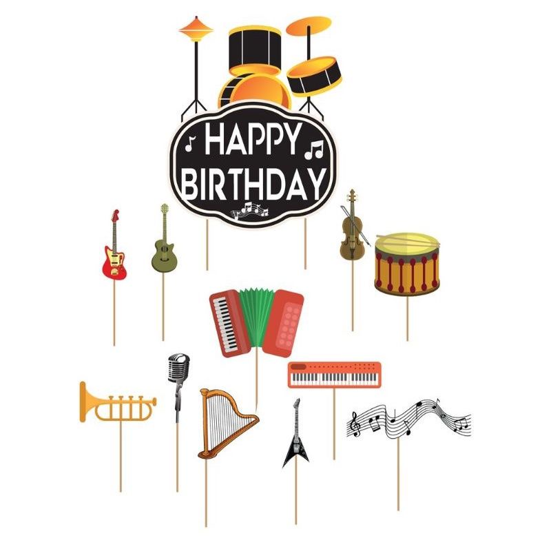 Topper toper skewer cake decoration rice cake tumpeng birthday happy ...