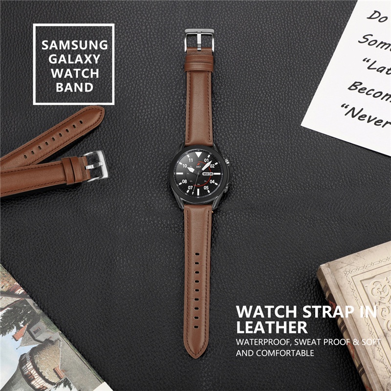 High Quality Genuine Leather Band 20mm 22mm Strap for Samsung