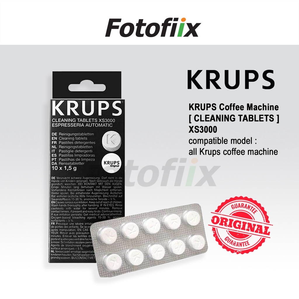 KRUPS [ CLEANING TABLETS XS3000 ] for coffee machine Krups / Dolce Gusto (10tablets per pack