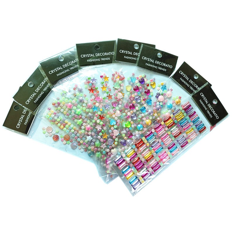 Rhinestones Self Adhesive Flatback Sticker Scrapbook sticker 13 Style ...