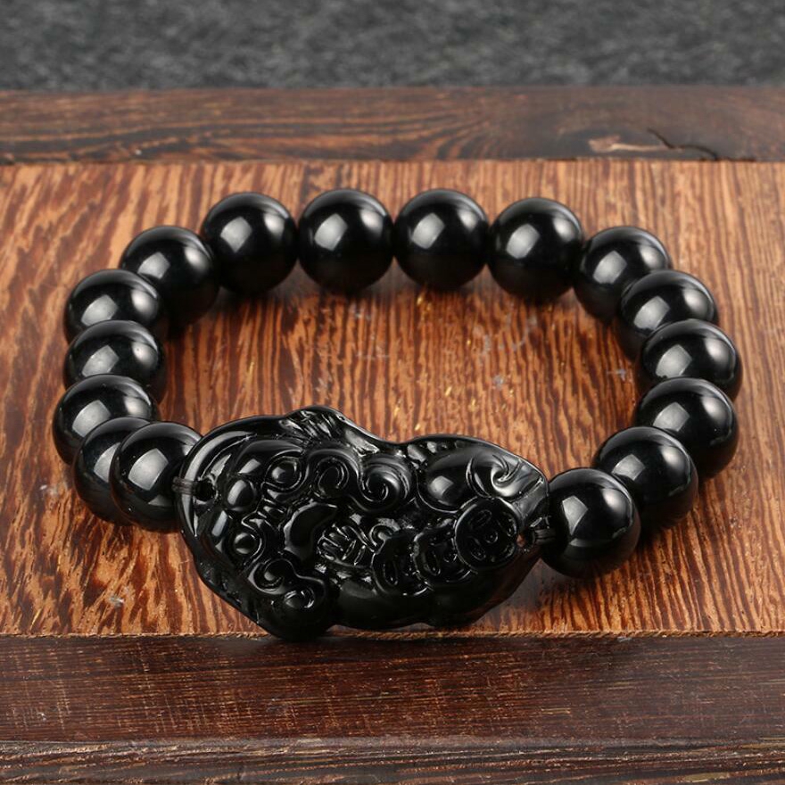 Feng shui black on sale stone bracelet