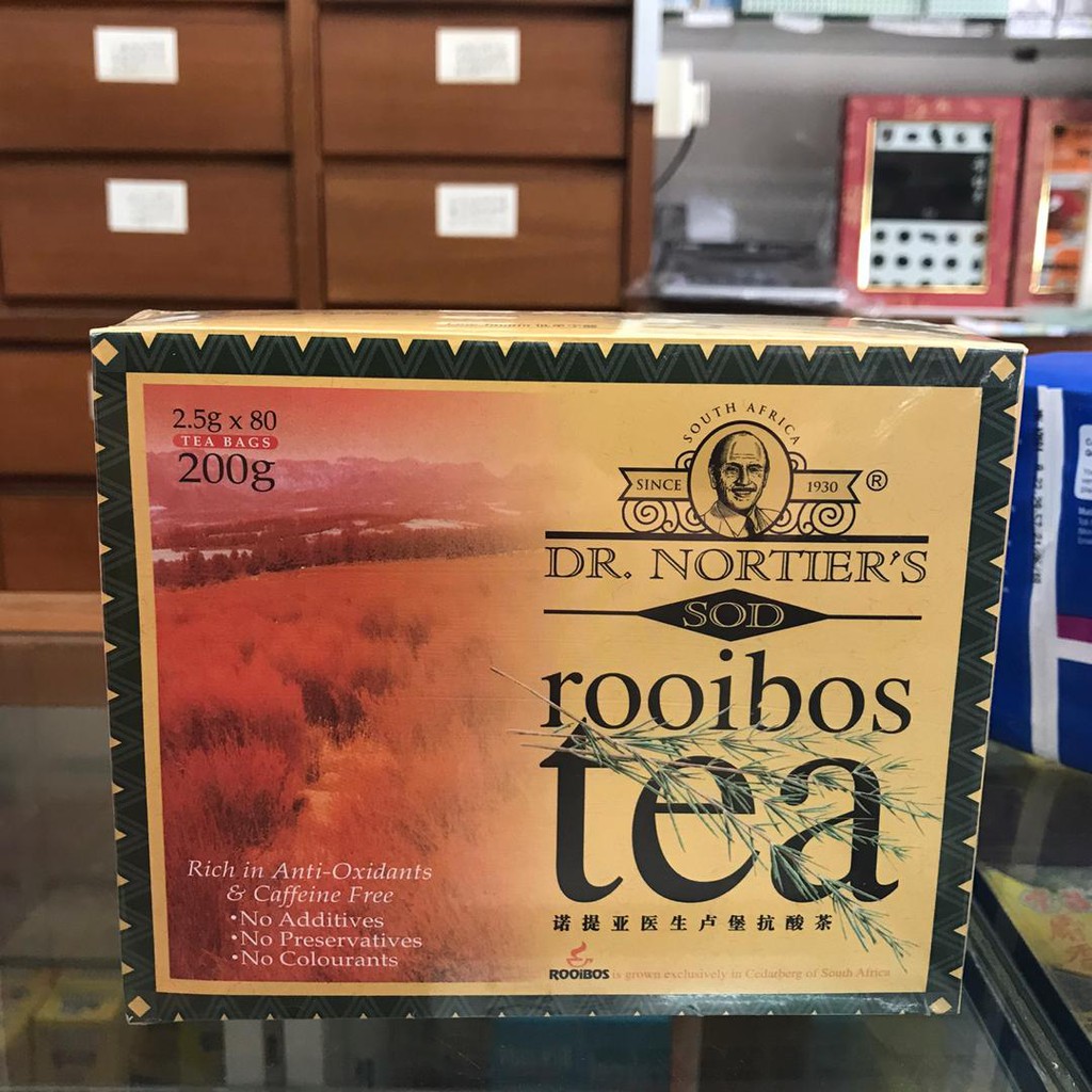 Dr.Nortier's SOD Rooibos Tea诺提亚医生卢堡抗酸茶 2.5g x 80 tea bag (200g ...