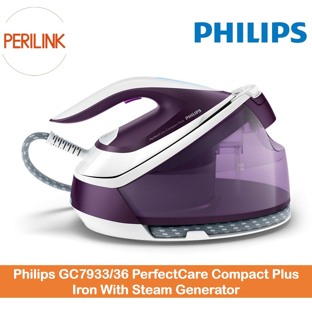 Philips PerfectCare Compact Plus Iron With Steam Generator - GC7933/36 ...