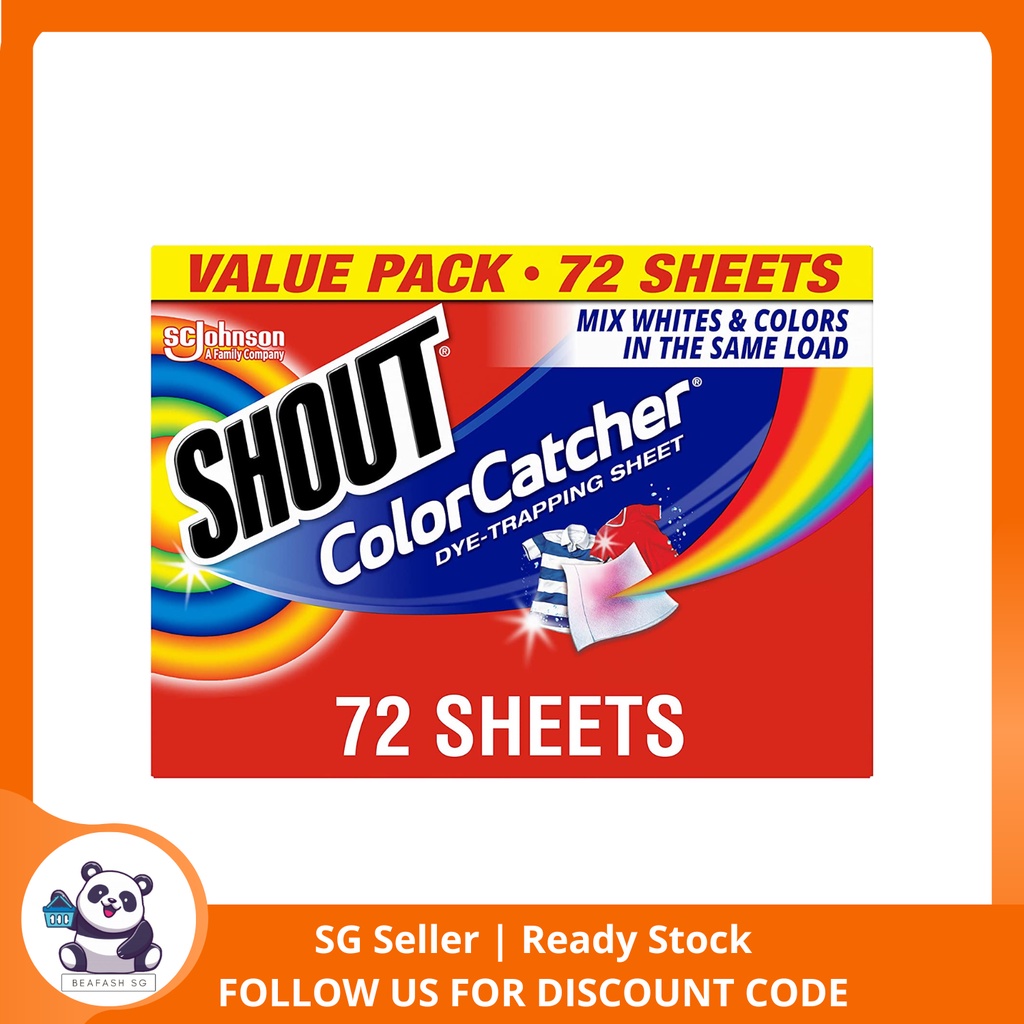 Shout Color Catcher Sheets for Laundry, Maintains Clothes Original