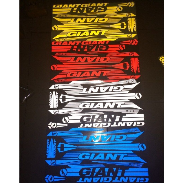 Reflective Sticker Decal Giant XTC FR for Bike Frame Mountain MTB Large ...