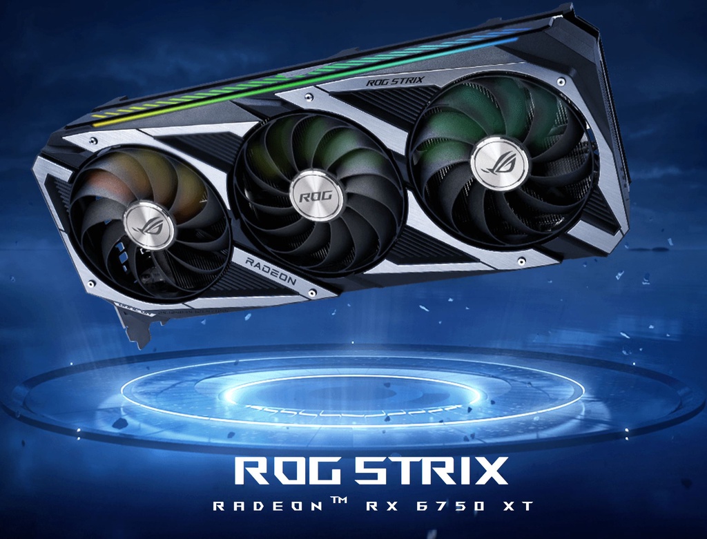 ASUS ROG Strix Radeon RX 6750 XT OC Gaming Graphics Card (AMD RDNA