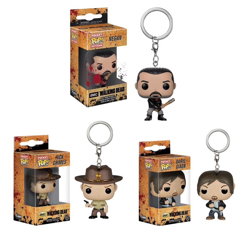 Funko Pop! (The Walking Dead) Daryl Dixon Rick Grimes Negan Vinyl ...