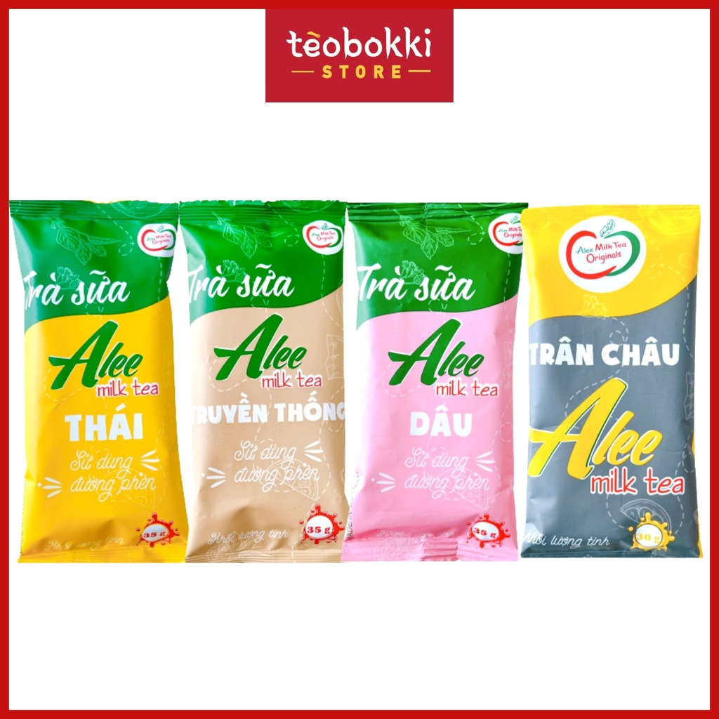 Alee milk tea, 35g pre-mixed powder pack, many flavors (strawberry ...
