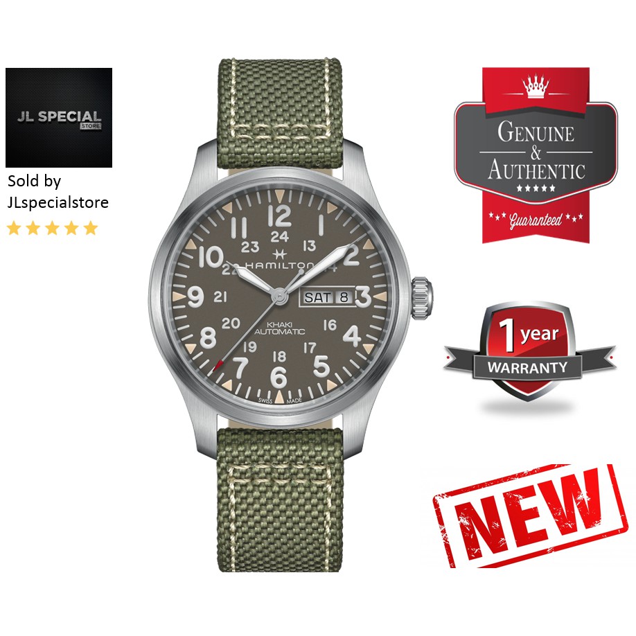 Hamilton Khaki Field Day Date H70535081 Shopee Singapore