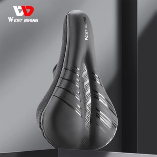 WEST BIKING GEL Liquid Silicone Bicycle Seat Saddle Cover Waterproof PU Leather Soft Thicken Sponge Anti Slip MTB Road Bike Cycling Cushion Shopee Singapore