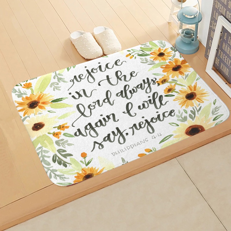 I will say it again: Rejoice! {Outdoor Door Mat} I will say it again: Rejoice! {Outdoor Door Mat}
