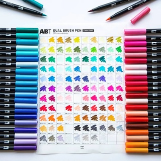 Primrosia 100 Dual Tip Watercolor Markers, Fine and Brush Tips Pens -   Singapore