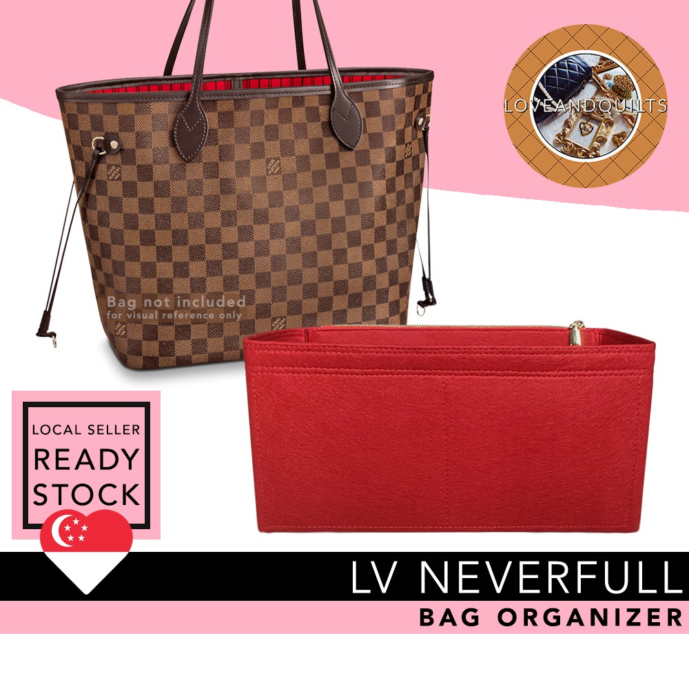 SG]❤️Louis Vuitton LV Neverfull Bag Organizer bag Insert bag Shaper bag  Liner, Premium Felt Organiser