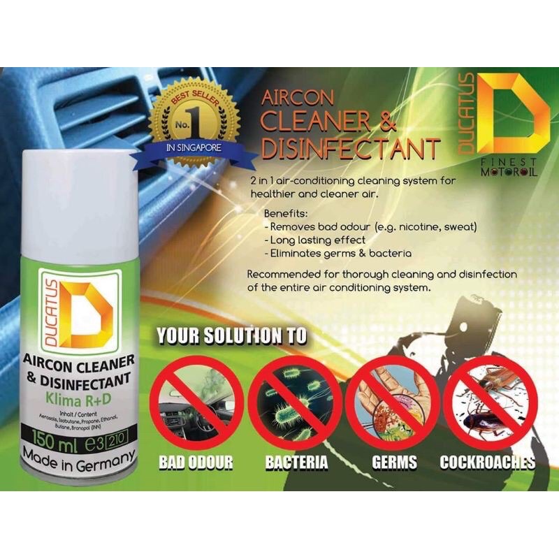 Germany Car AIRCON CLEANER AND DISINFECTANT Air Conditioner Air con