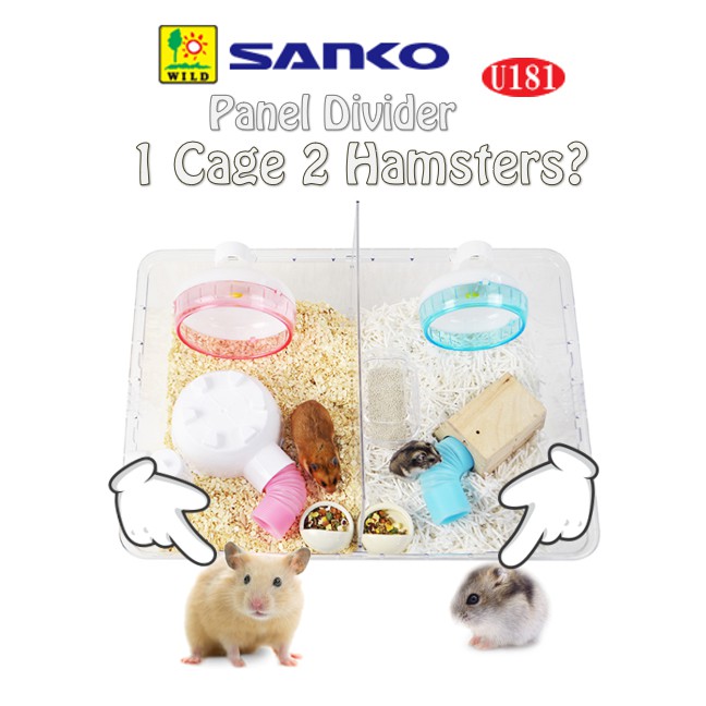 Hamster cage outlet divider