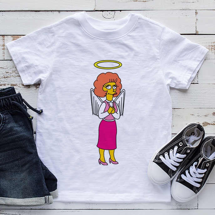 The Simpsons Maude Flanders Children's T-Shirt, Ages 1-10 Years ...