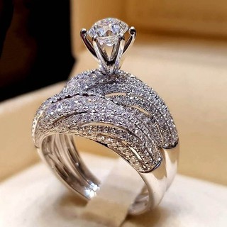 White sapphire band on sale rings