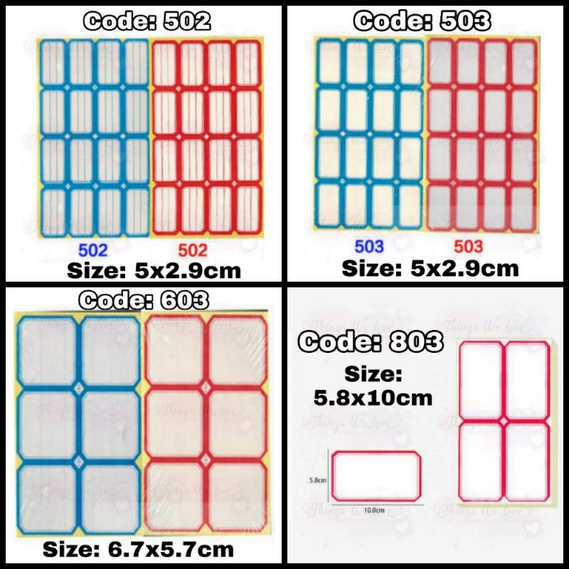 [SG] [FREE SHIP] (BUY10GET1FREE) Label Stickers Labelling Tags Tagging ...