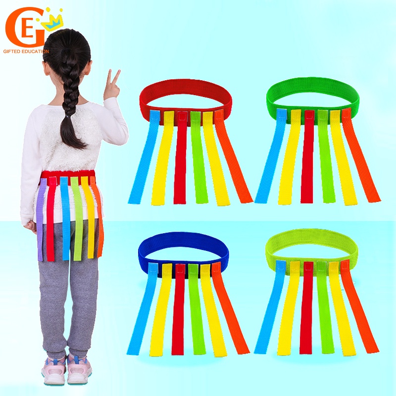Kids Interactive Catch Tail Game Grasp Belt Pull Tails Activity Children Kindergarten Early Education Outdoor Sports Toy
