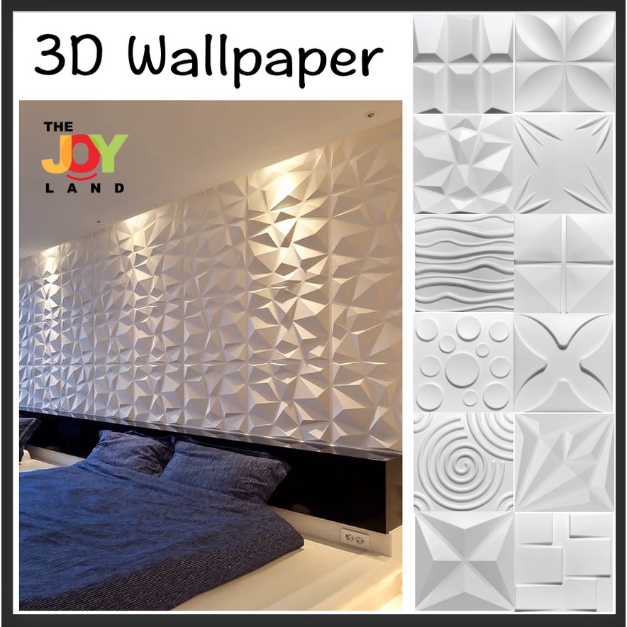 3D Wallpaper Wall Decoration DIY Installation PVC Water Resistance ...