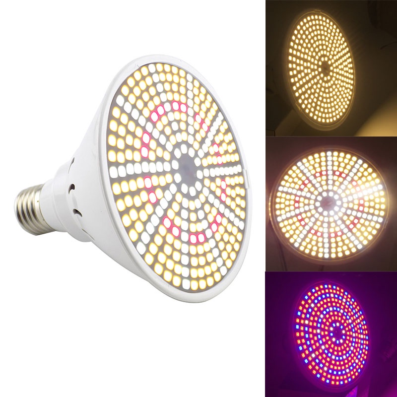 3type Full Spectrum 290 LED indoor plant Flower Grow light bulbs E27 ...